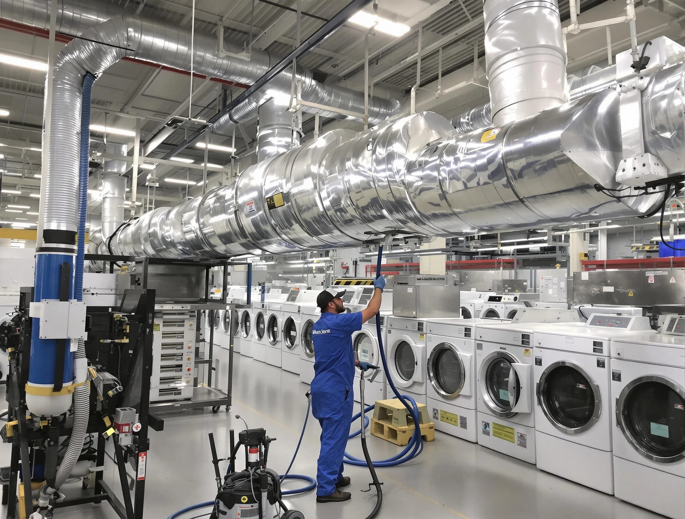 Commerce City Dryer Vent Cleaning team performing heavy-duty industrial dryer vent cleaning in Commerce City